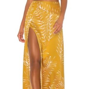 Camila Coelho: Aline Yellow Maxi Skirt